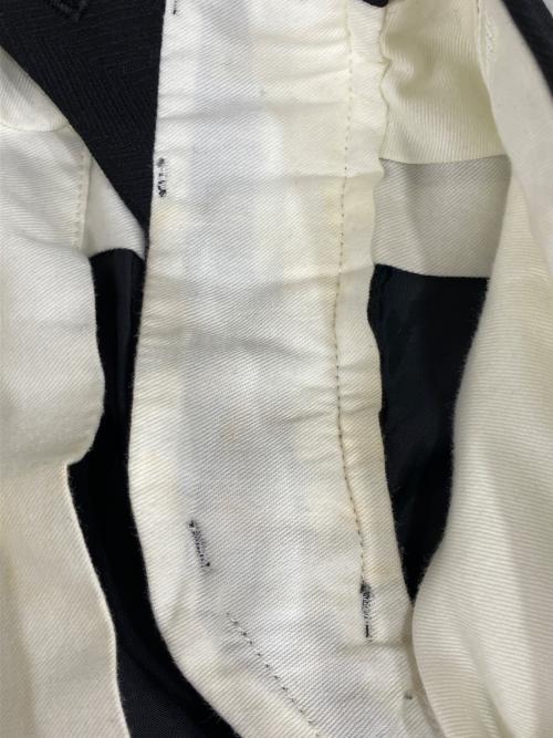 COMME des GARCONS HOMME PLUS（コムデギャルソンオムプリュス）COMME des GARCONS HOMME PLUS (コムデギャルソンオムプリュス) モヘア混ヘリンボーンテーパードパンツ ブラック サイズ:Sの古着・服飾アイテム