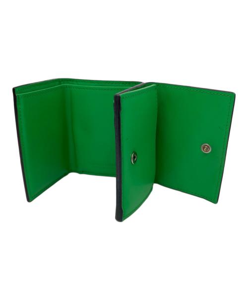 BOTTEGA VENETA（ボッテガベネタ）BOTTEGA VENETA (ボッテガベネタ) イントレチャート タイニー 3つ折り財布 ブラックの古着・服飾アイテム