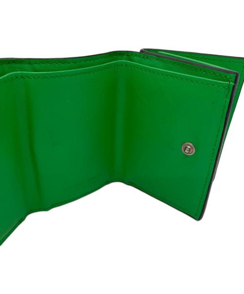 BOTTEGA VENETA（ボッテガベネタ）BOTTEGA VENETA (ボッテガベネタ) イントレチャート タイニー 3つ折り財布 ブラックの古着・服飾アイテム