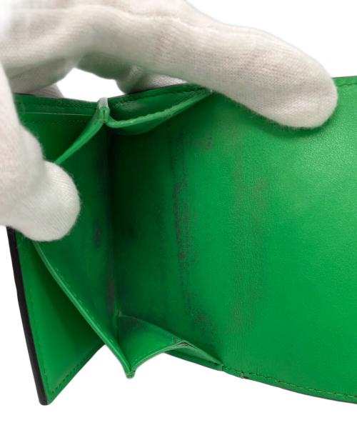 BOTTEGA VENETA（ボッテガベネタ）BOTTEGA VENETA (ボッテガベネタ) イントレチャート タイニー 3つ折り財布 ブラックの古着・服飾アイテム