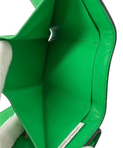 BOTTEGA VENETA（ボッテガベネタ）BOTTEGA VENETA (ボッテガベネタ) イントレチャート タイニー 3つ折り財布 ブラックの古着・服飾アイテム