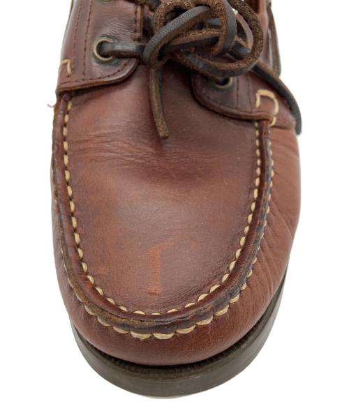 PARABOOT（パラブーツ）PARABOOT (パラブーツ) BARTH バース デッキシューズ ブラウン サイズ:7　1/2の古着・服飾アイテム