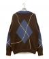 taupe (トープ) ストレインアーガイルカーディガン ブラウン サイズ:02：6000円
