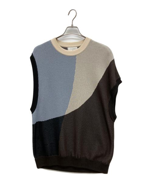taupe（トープ）TAUPE (トープ) ニットベスト ブラウン サイズ:03の古着・服飾アイテム