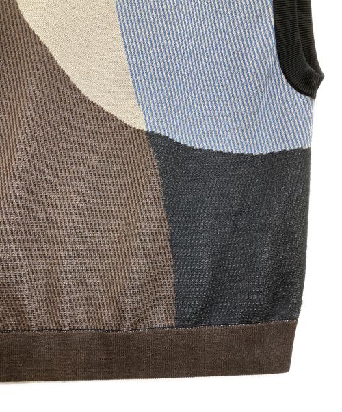 taupe（トープ）TAUPE (トープ) ニットベスト ブラウン サイズ:03の古着・服飾アイテム