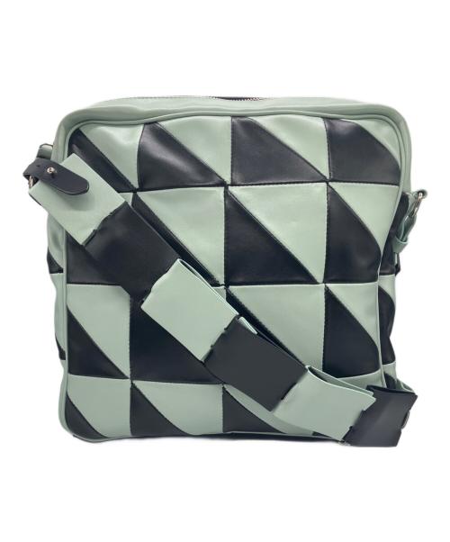 JORDANLUCA（ジョーダンルカ）JORDANLUCA (ジョーダンルカ) ショルダーバッグ ブラック×スカイブルーの古着・服飾アイテム