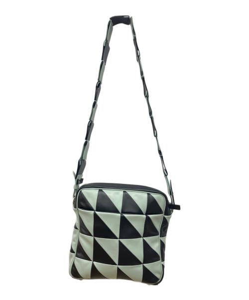 JORDANLUCA（ジョーダンルカ）JORDANLUCA (ジョーダンルカ) ショルダーバッグ ブラック×スカイブルーの古着・服飾アイテム