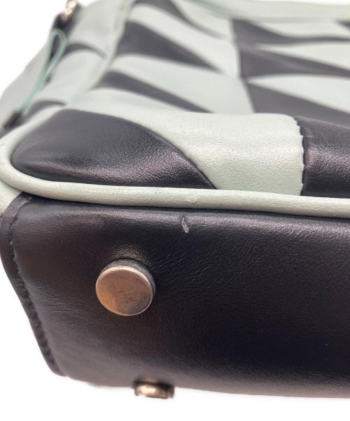 JORDANLUCA（ジョーダンルカ）JORDANLUCA (ジョーダンルカ) ショルダーバッグ ブラック×スカイブルーの古着・服飾アイテム