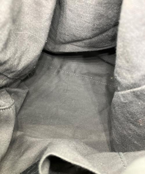 gemeil（ジェムイル）gemeil (ジェムイル) レザー巾着バッグ ブラックの古着・服飾アイテム