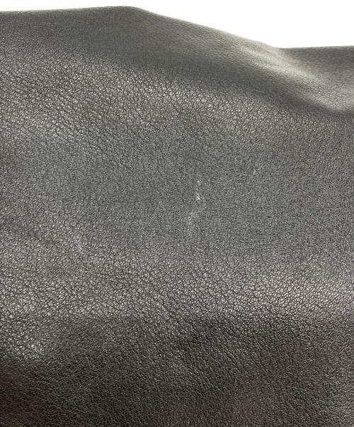 gemeil（ジェムイル）gemeil (ジェムイル) レザー巾着バッグ ブラックの古着・服飾アイテム