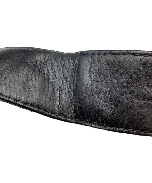 kawa-kawa（カワカワ）kawa-kawa (カワカワ) ビッグボタン レザーショルダーバッグ ブラックの古着・服飾アイテム