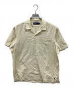 POLO RALPH LAURENポロ・ラルフローレン）の古着「コットンシルク開襟S/Sシャツ」｜アイボリー