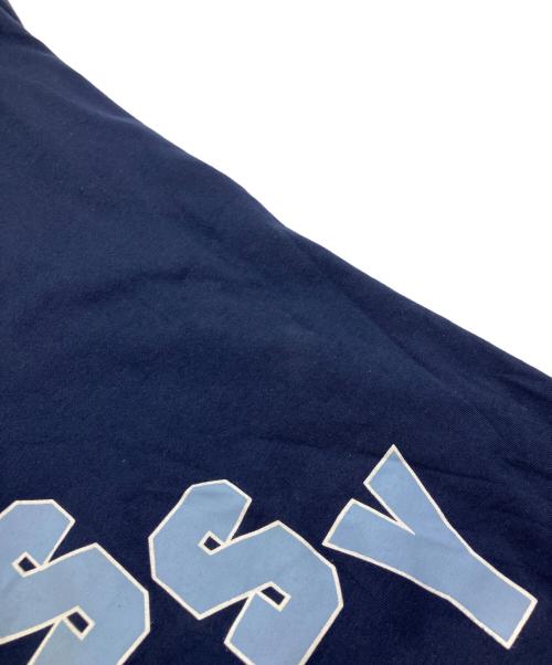 stussy（ステューシー）stussy (ステューシー) ロゴプリントTシャツ ネイビー サイズ:Lの古着・服飾アイテム