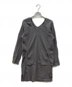 me ISSEY MIYAKEミーイッセイ ミヤケ）の古着「チュニックカットソー」｜グレー