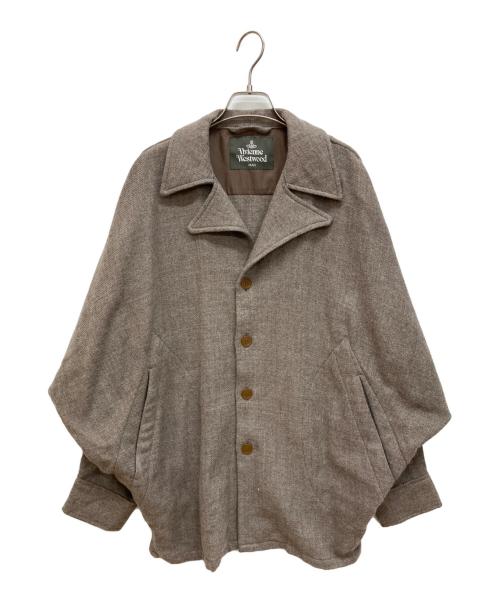 Vivienne Westwood man（ヴィヴィアン ウェストウッド マン）Vivienne Westwood man (ヴィヴィアン ウェストウッド マン) ドルマンスリーブシャツブルゾン ブラウン サイズ:記載なしの古着・服飾アイテム