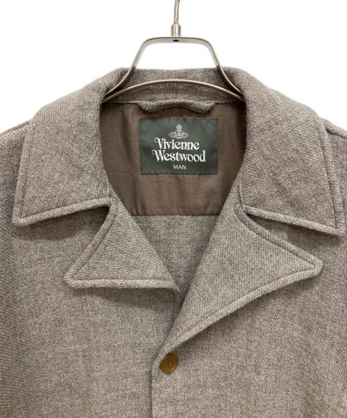 Vivienne Westwood man（ヴィヴィアン ウェストウッド マン）Vivienne Westwood man (ヴィヴィアン ウェストウッド マン) ドルマンスリーブシャツブルゾン ブラウン サイズ:記載なしの古着・服飾アイテム