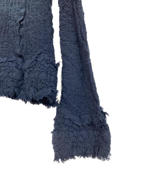 me ISSEY MIYAKE（ミーイッセイ ミヤケ）me ISSEY MIYAKE (ミーイッセイ ミヤケ) シワデザインジャケット ネイビー サイズ:-の古着・服飾アイテム