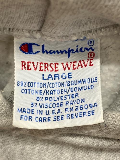Champion（チャンピオン）Champion (チャンピオン) リバースウィーブスウェット プルオーバー ライトグレー サイズ:LARGEの古着・服飾アイテム