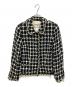 CHANEL（シャネル）の古着「ステンカラー ツイード チェックジャケット」｜ブラック
