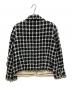 CHANEL (シャネル) ステンカラー ツイード チェックジャケット ブラック サイズ:42：75000円