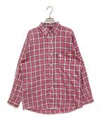 stussyステューシー）の古着「チェックBDシャツ」｜パープル