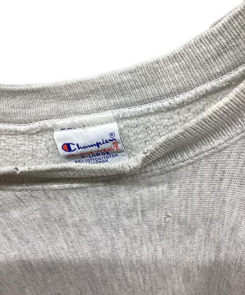 Champion REVERSE WEAVE（チャンピオン リバース ウィーブ）Champion REVERSE WEAVE (チャンピオン リバース ウィーブ) 目無しリバースウィーブスウェット グレー サイズ:XLの古着・服飾アイテム