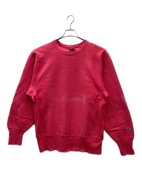 Champion REVERSE WEAVE（チャンピオン リバース ウィーブ）Champion REVERSE WEAVE (チャンピオン リバース ウィーブ) リバースウィーブスウェット サーモンピンク サイズ:Lの古着・服飾アイテム