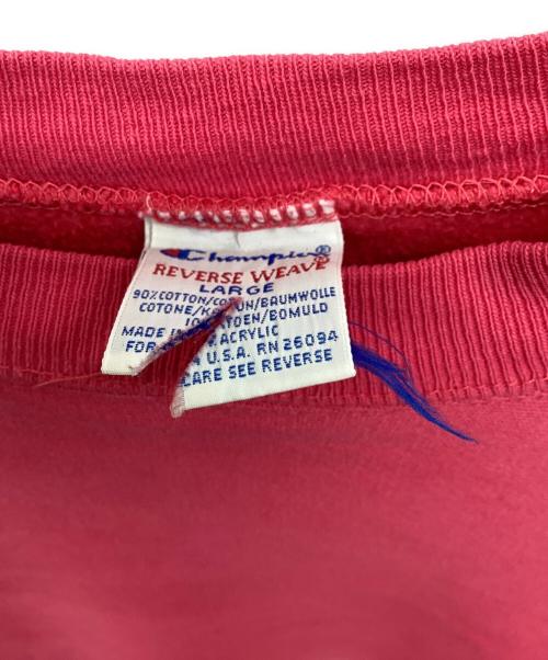 Champion REVERSE WEAVE（チャンピオン リバース ウィーブ）Champion REVERSE WEAVE (チャンピオン リバース ウィーブ) リバースウィーブスウェット サーモンピンク サイズ:Lの古着・服飾アイテム