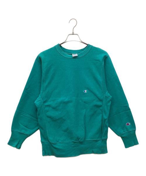 Champion REVERSE WEAVE（チャンピオン リバース ウィーブ）Champion REVERSE WEAVE (チャンピオン リバース ウィーブ) リバースウィーブスウェット ターコイズグリーン サイズ:Mの古着・服飾アイテム