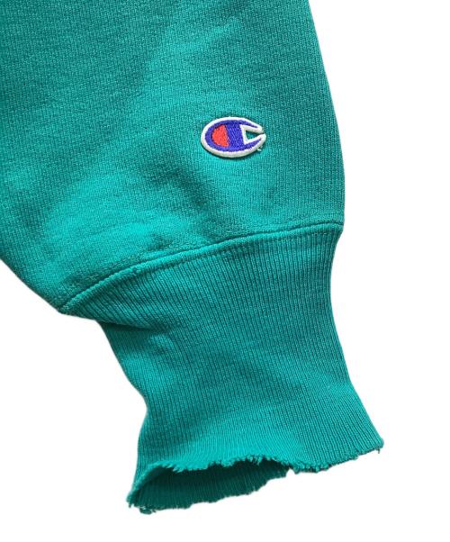 Champion REVERSE WEAVE（チャンピオン リバース ウィーブ）Champion REVERSE WEAVE (チャンピオン リバース ウィーブ) リバースウィーブスウェット ターコイズグリーン サイズ:Mの古着・服飾アイテム