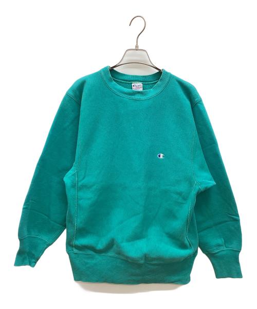 Champion REVERSE WEAVE（チャンピオン リバース ウィーブ）Champion REVERSE WEAVE (チャンピオン リバース ウィーブ) リバースウィーブスウェット ターコイズグリーン サイズ:Mの古着・服飾アイテム