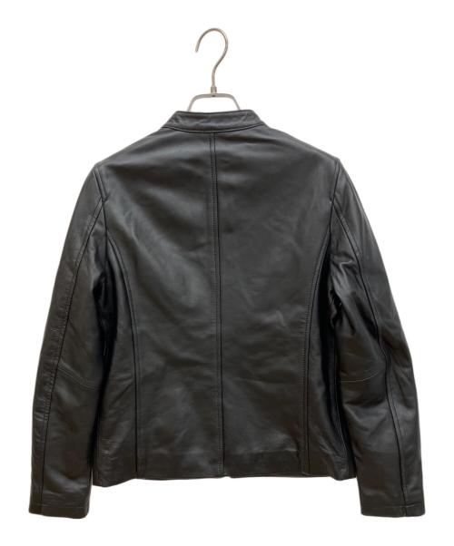 ITEMS URBAN RESEARCH（アイテムズ アーバンリサーチ）ITEMS URBAN RESEARCH (アイテムズ アーバンリサーチ) ラムレザージャケット ブラック サイズ:Mの古着・服飾アイテム