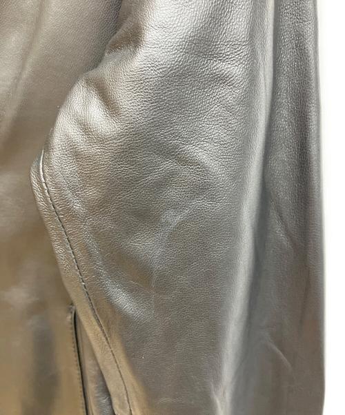 ITEMS URBAN RESEARCH（アイテムズ アーバンリサーチ）ITEMS URBAN RESEARCH (アイテムズ アーバンリサーチ) ラムレザージャケット ブラック サイズ:Mの古着・服飾アイテム