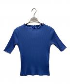 BLUE LABEL CRESTBRIDGEブルーレーベルクレストブリッジ）の古着「リブニット」｜ブルー