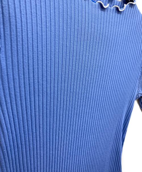 BLUE LABEL CRESTBRIDGE（ブルーレーベルクレストブリッジ）BLUE LABEL CRESTBRIDGE (ブルーレーベルクレストブリッジ) リブニット ブルー サイズ:38の古着・服飾アイテム