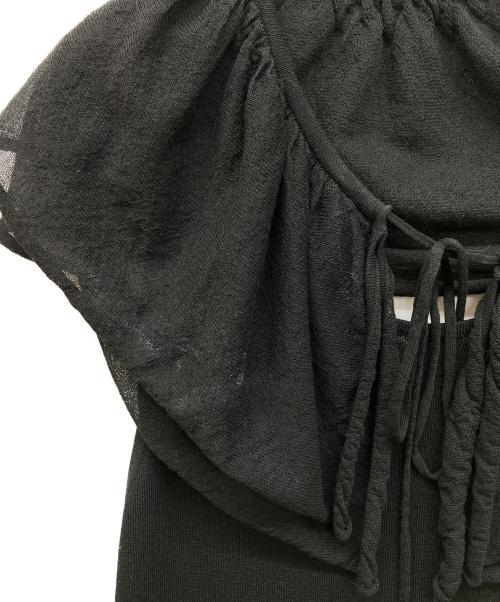anuke（アンヌーク）anuke (アンヌーク) Curler Knit Combinaison ブラック サイズ:Sの古着・服飾アイテム
