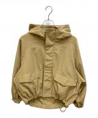 FRAMeWORKフレームワーク）の古着「リネンPLタッサーフードショートブルゾン」｜ベージュ