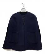 UNITED ARROWSユナイテッドアローズ）の古着「バイカラーリバーケープ」｜ネイビー