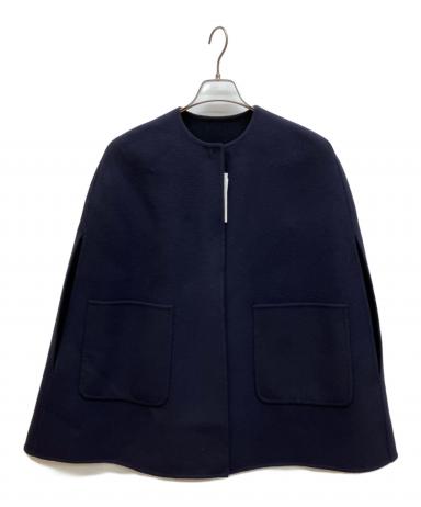 美品 ユナイテッドアローズ バイカラーリバーケープ ネイビー×ブラック 36 中古・古着通販】UNITED ARROWS (ユナイテッドアローズ) バイカラー