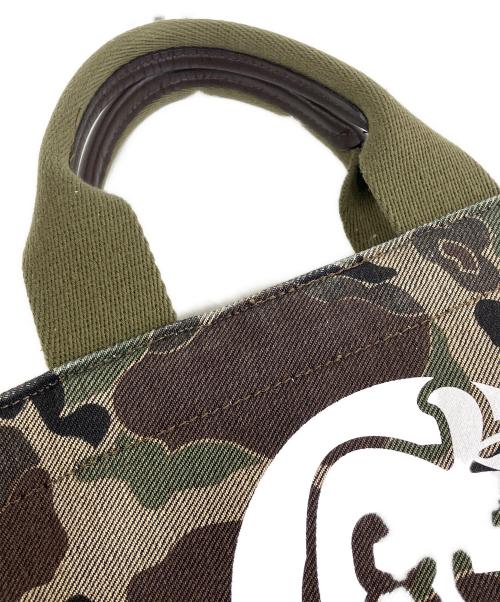 PEARLY GATES（パーリーゲイツ）PEARLY GATES (パーリーゲイツ) ミニトートバッグ カーキの古着・服飾アイテム