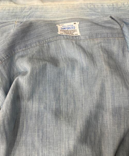 sanforized（サンフォライズド）sanforized (サンフォライズド) ヴィンテージウエスタンシャツ スカイブルー サイズ:Mの古着・服飾アイテム