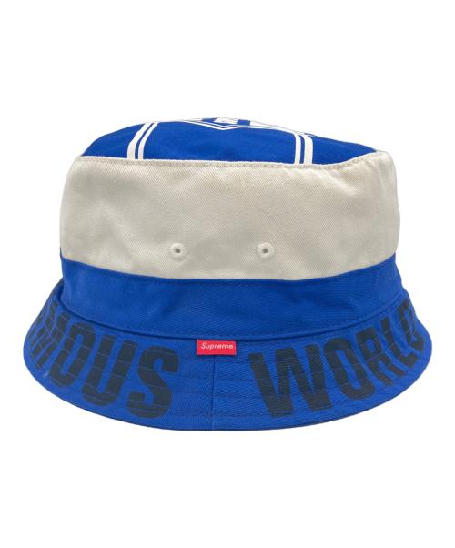 SUPREME（シュプリーム）SUPREME (シュプリーム) 14AW/WORLD FAMOUS CRUSHER　ワールドフェイマスクラッシャー　バケットハット ブルーの古着・服飾アイテム