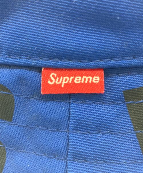 SUPREME（シュプリーム）SUPREME (シュプリーム) 14AW/WORLD FAMOUS CRUSHER　ワールドフェイマスクラッシャー　バケットハット ブルーの古着・服飾アイテム