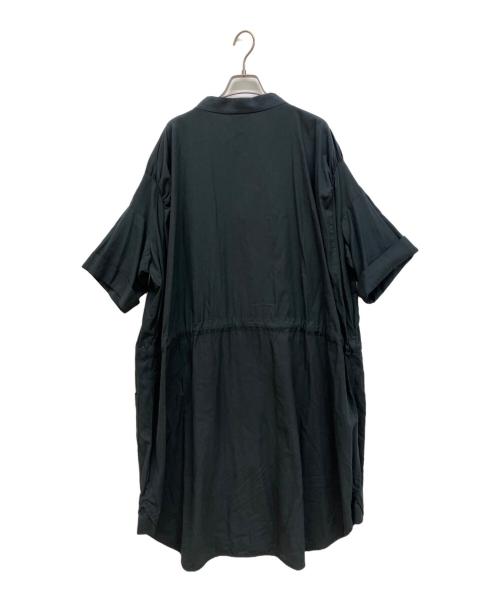 Vivienne Westwood RED LABEL（ヴィヴィアンウエストウッドレッドレーベル）Vivienne Westwood RED LABEL (ヴィヴィアンウエストウッドレッドレーベル) ロゴ ボタン オーブ 五分袖 バンドカラーワンピース ネイビー サイズ:2の古着・服飾アイテム