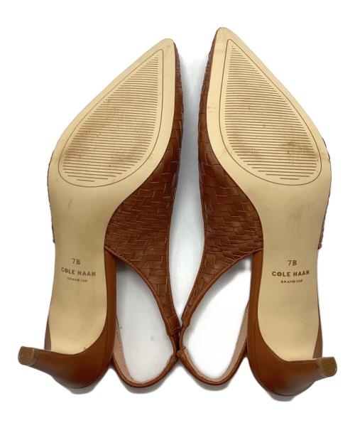 COLE HAAN（コールハーン）COLE HAAN (コールハーン) ヴァンダム スリング バック パンプス ブラウン サイズ:24の古着・服飾アイテム