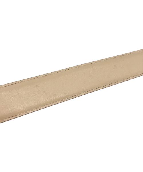 GUCCI（グッチ）GUCCI (グッチ) Gバックルベルト アイボリーの古着・服飾アイテム