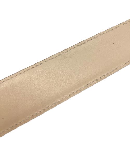 GUCCI（グッチ）GUCCI (グッチ) Gバックルベルト アイボリーの古着・服飾アイテム