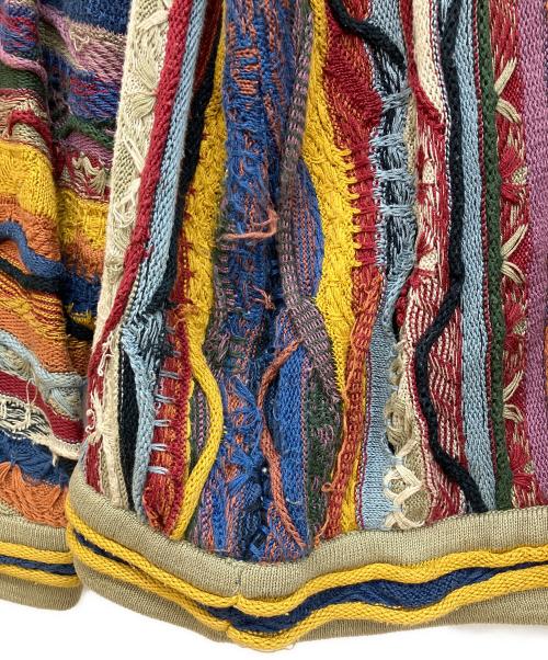 Coogi（クージー）Coogi (クージー) 3Dニット ブラウン サイズ:Lの古着・服飾アイテム