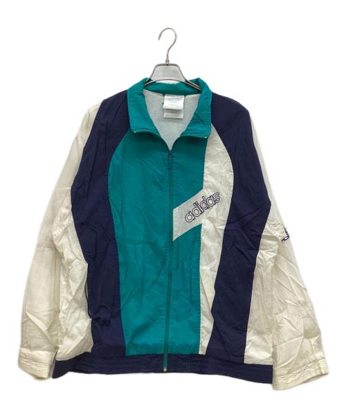 adidas（アディダス）adidas (アディダス) ヴィンテージナイロンジャケット ブルー サイズ:Ｌの古着・服飾アイテム