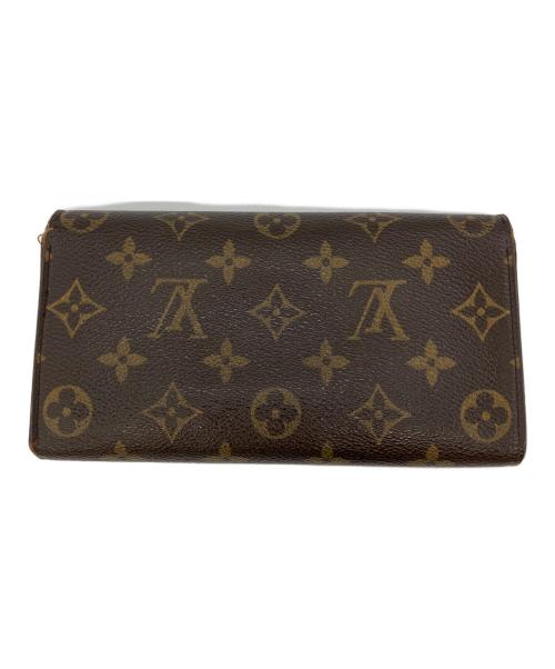 LOUIS VUITTON（ルイ ヴィトン）LOUIS VUITTON (ルイ ヴィトン) ポシェット・ポルトモネ クレディ 長財布 ブラウンの古着・服飾アイテム
